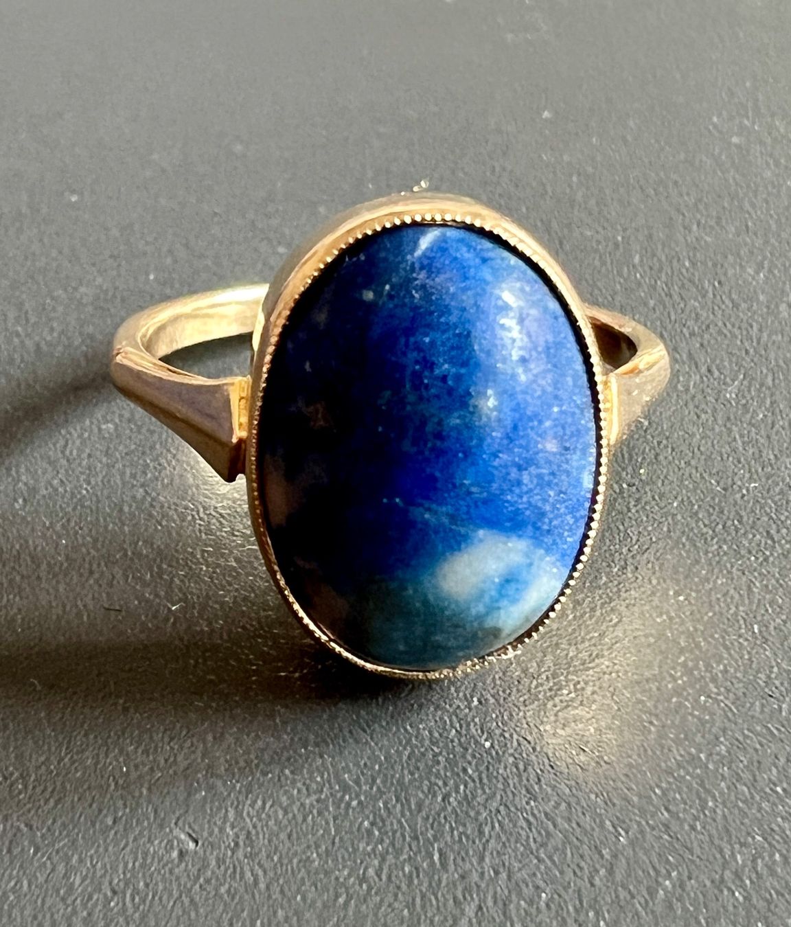Ringe: Gold-Ring 9K mit blauem Stein – Gebraucht aus Chur von Penting1935 4