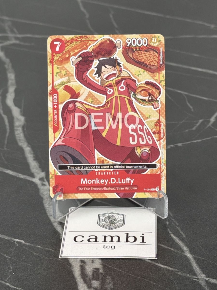 Bandai Sammelbilder & Trading cards: One Piece P-080 Monkey.D.Luffy, Englisch – Neu (gemäss Beschreibung) aus St. Gallen von cambitcg