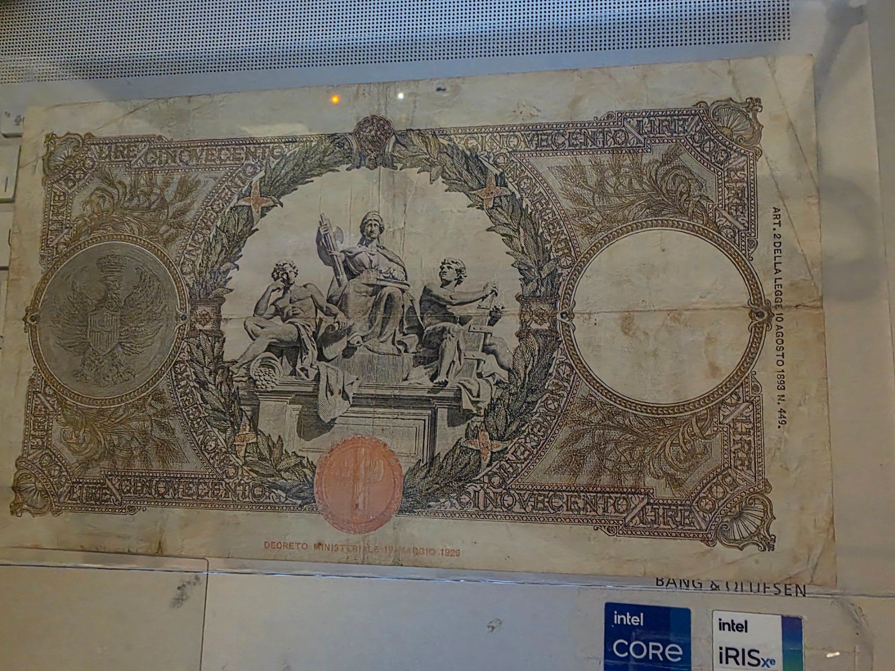 Banconote: Cinquecento lire  Mietitrice (Decreto) – Usato da Zürich venduto da Enzo.61 1