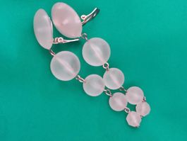 Vintage Acrylharz Ohrclips 70er Jahre