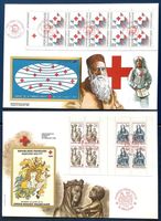 1983 - 88 Frankreich FDC Rotes Kreuz Markenheftchen