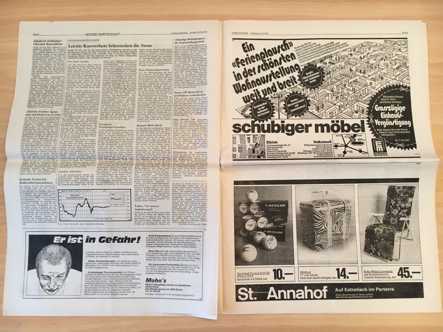 Zeitschriften & Magazine: Tagesanzeiger vom 26. Juli 1976 – Gebraucht aus Luzern von Jiggy_8898 3