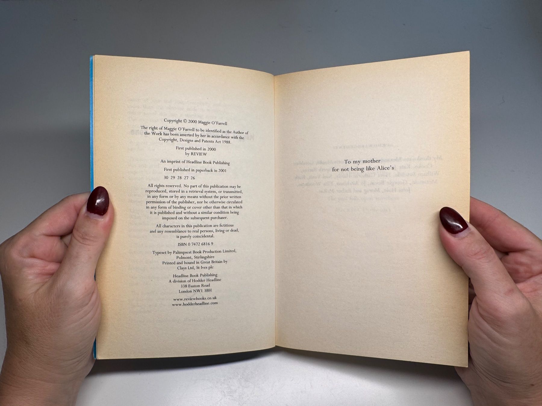 Libri: NOVEL: Maggi O'Farrell, After you'd gone – Usato da Grosswangen venduto da English_books 2