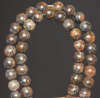 Stein Perlen Strang L-6388 – Bronzit 4mm 38,5cm