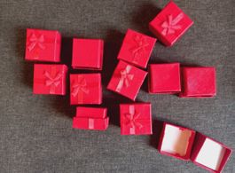 70x Schachteln für Ringe Rot - Boite pour bague rouge