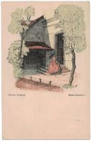 Alt-Luzern, Casino-Eingang, Künstlerkarte Walter Dubach 5.t.