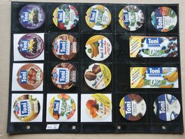 36  verschiedene  Jogurt  Deckeli