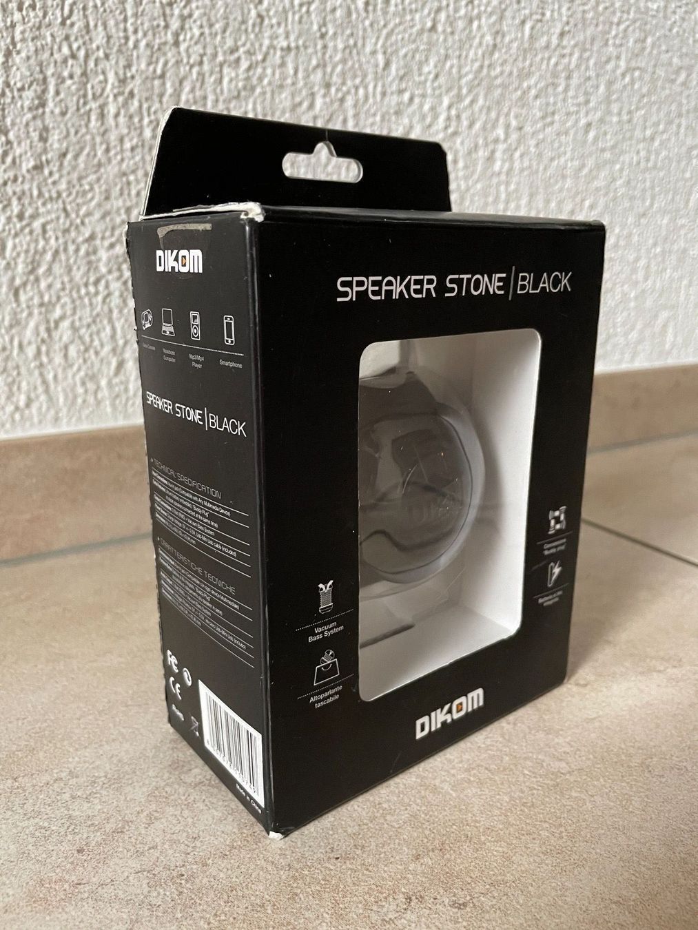 Casse acustiche: Dikom Speaker Stone, black, NEU – Nuovo e nell'imballaggio originale da Wilderswil venduto da Renaissance1 5