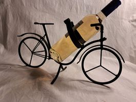 Porte-bouteille design bicyclette métal noir occasion