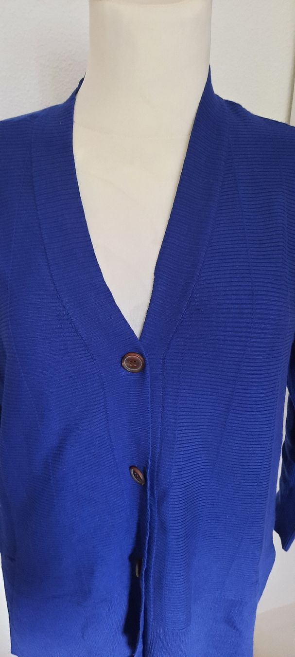 Jacken: ***FRANSA*** Longstrickjäckli Gr L königsblau – Gebraucht aus Wädenswil von H2H_Secondhandshop 2
