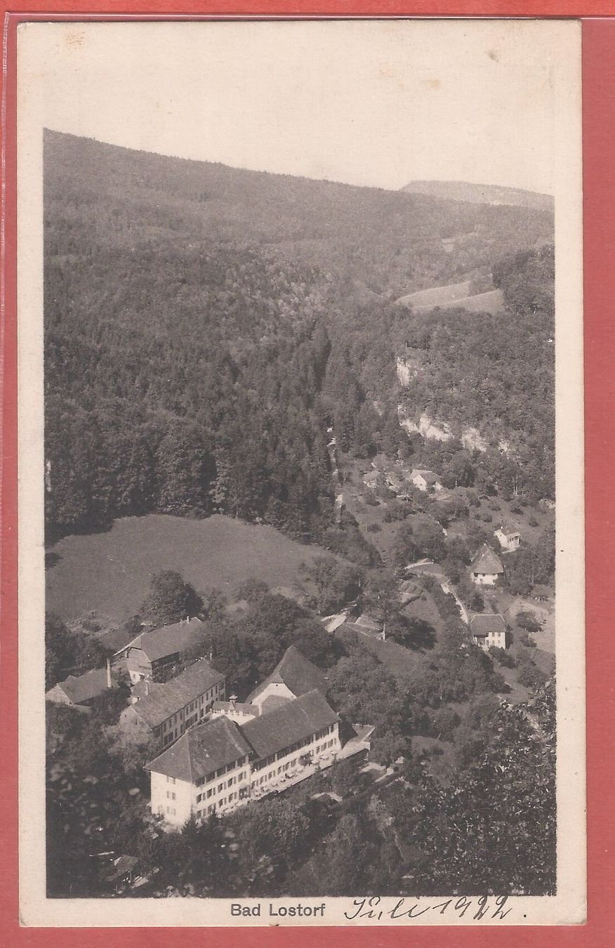 Cartoline postali: Bad Lostorf - 1922 – Usato da Fislisbach venduto da Porano