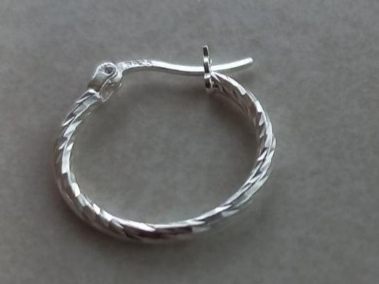 Orecchini pendenti & Orecchini a lobo: 2 Silber Creolen Ohrhänger – Nuovo e nell'imballaggio originale da Winistorf venduto da acreativ 3