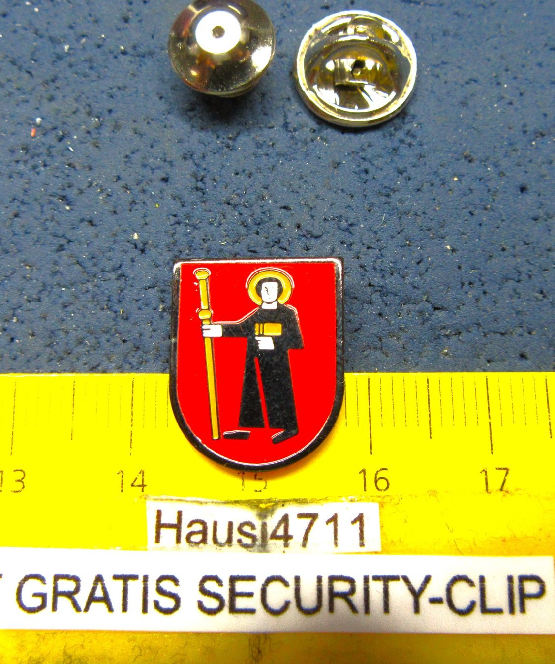 Swiss Placchette & Badge: GLARUS KANTONS-WAPPEN PIN KLEIN-FEIN-EDEL – Usato da Ettingen venduto da Hausi4711