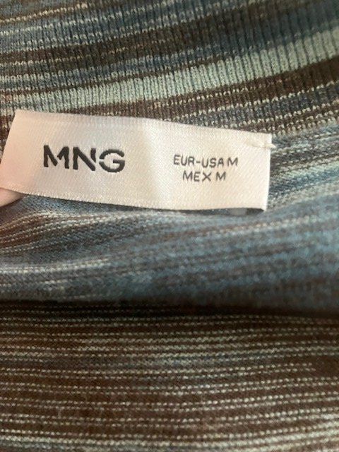 Mango Maglioni & Felpe: Blau-Grau gestreifter Rolli Pullover von Mango – Usato da Zürich venduto da Nina100 2