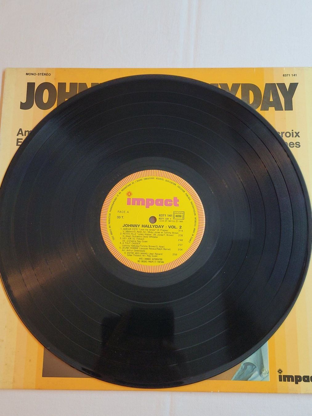 Dischi in vinile: Vinyle Johnny Hallyday Volume 2 Impact – Usato da La Chaux-de-Fonds venduto da reu_kx5l 2