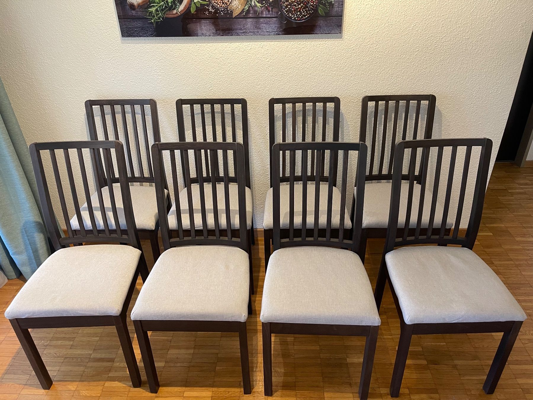 Ikea Sedie: Stühle X 8, dunkelbraun/hellgrau – Nuovo (secondo la descrizione) da Kriens venduto da jon_k2nw