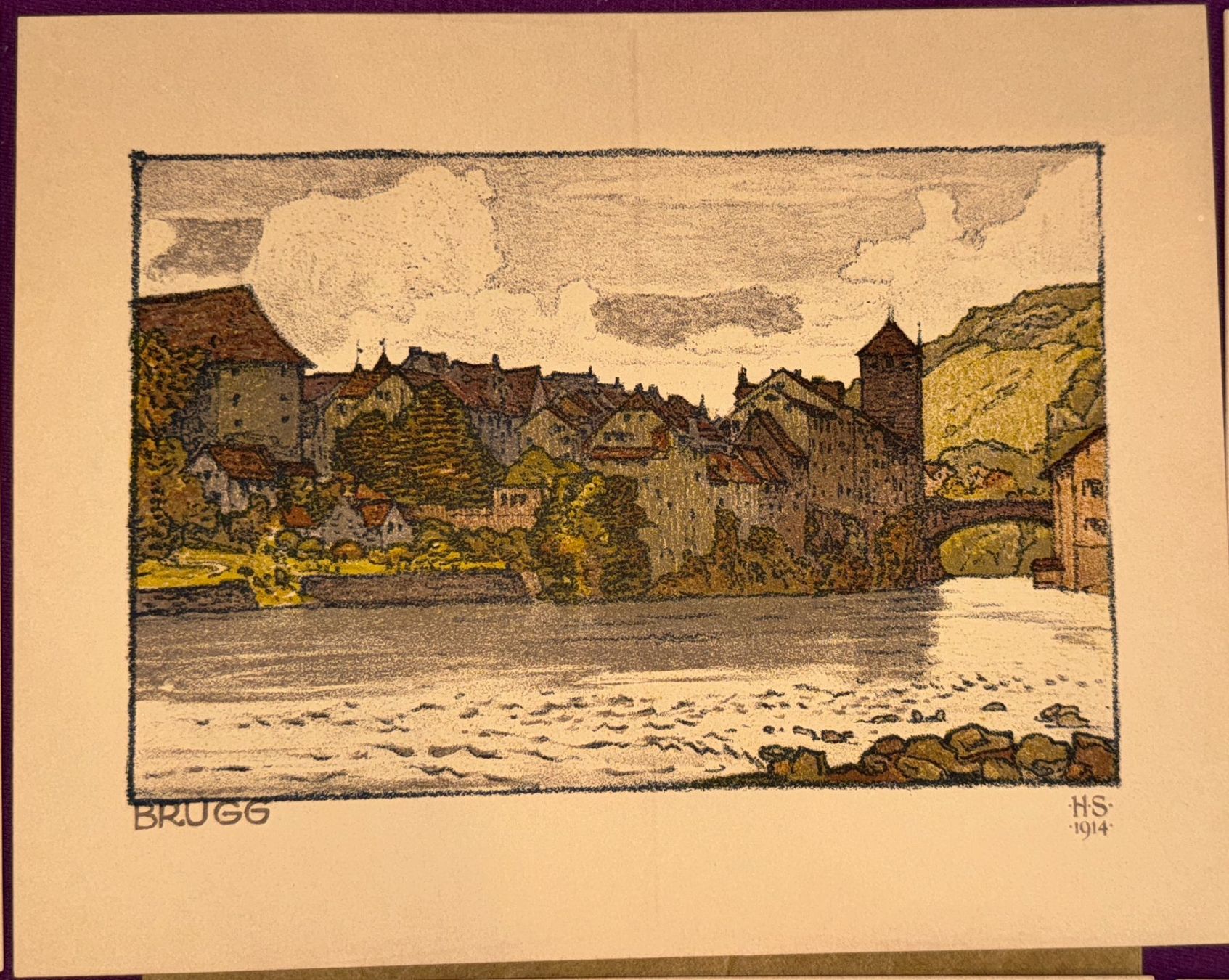Grafica & Litografie: Kunstmappe 6 Lithographien °Die Aare° – Usato da Wangs venduto da Rumauch 7