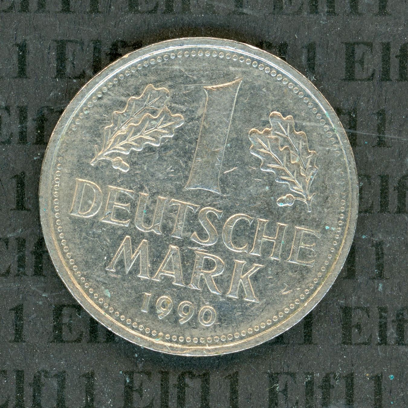 Alle Münzen: DEM___1.00 1990F -vz 1 Deutsche Mark – Gebraucht aus Widnau von Elf11