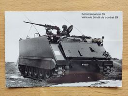 AK Militär Schweiz Schützenpanzer 63