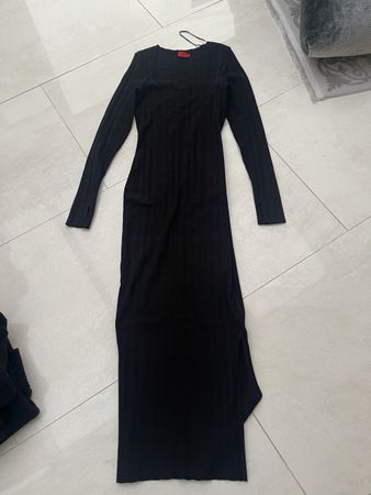 Hugo Boss Strickkleid, Schwarz, Gr. S