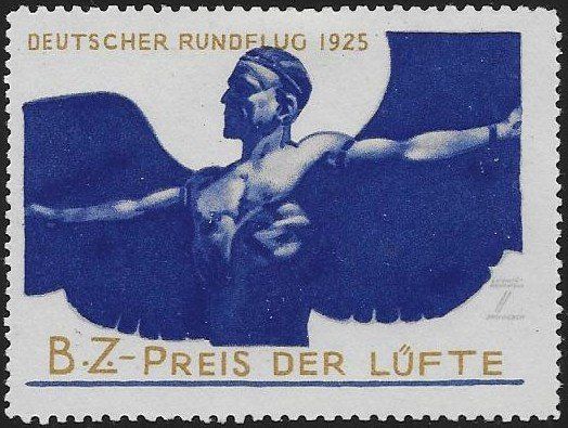 Tutti i francobolli: 1925 Deutscher Rundflug Original - VIGNETTE sauber ab 1.- – Usato da Zürich venduto da Zueri50