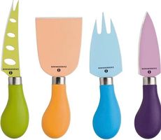4-teiliges Käsemesser-Set Edelstahl