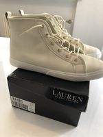Sneakers alte Ralph Lauren bianche pelle n. 40 nuove