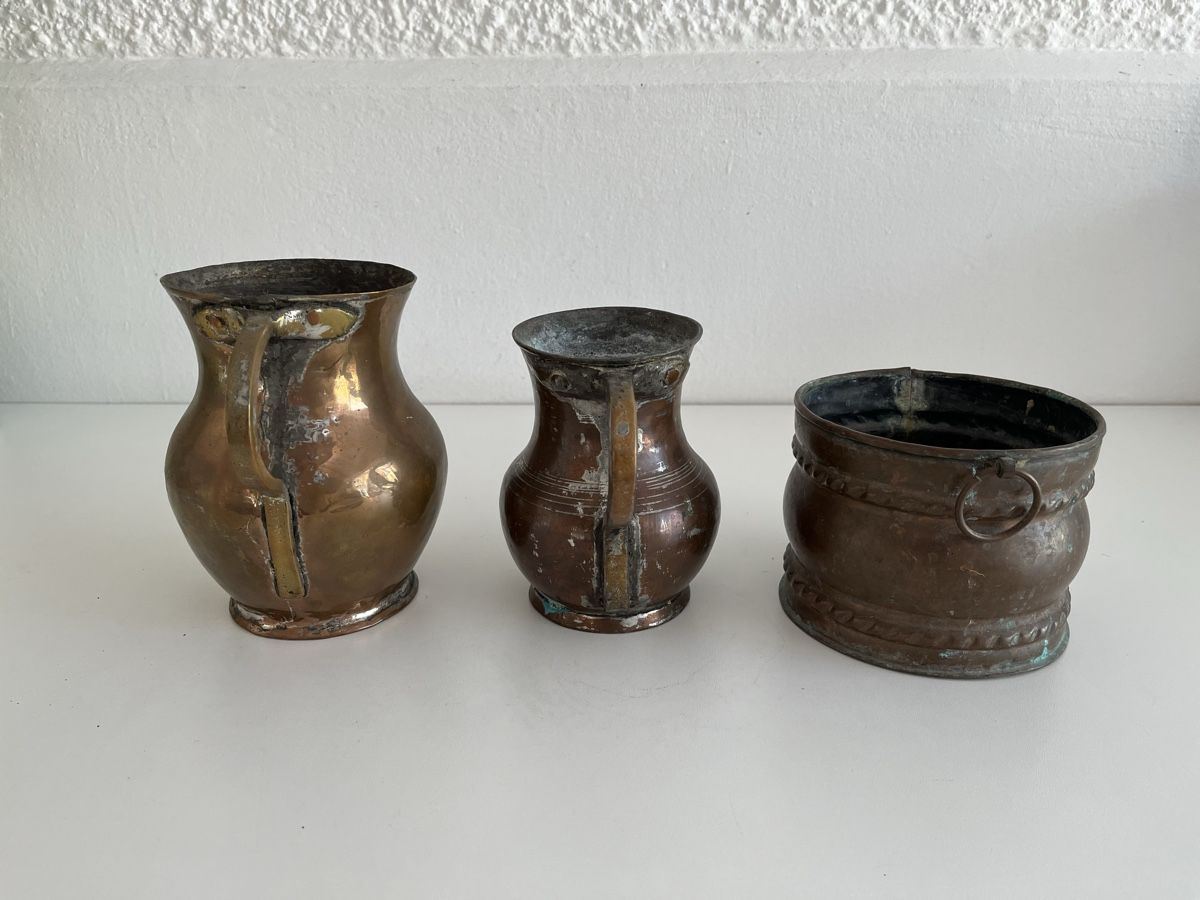 Alle Dekorationen: 2 Kupfer Krüge / 1 Kupfer Töpfchen – Gebraucht aus Wetzikon ZH von seli03 4