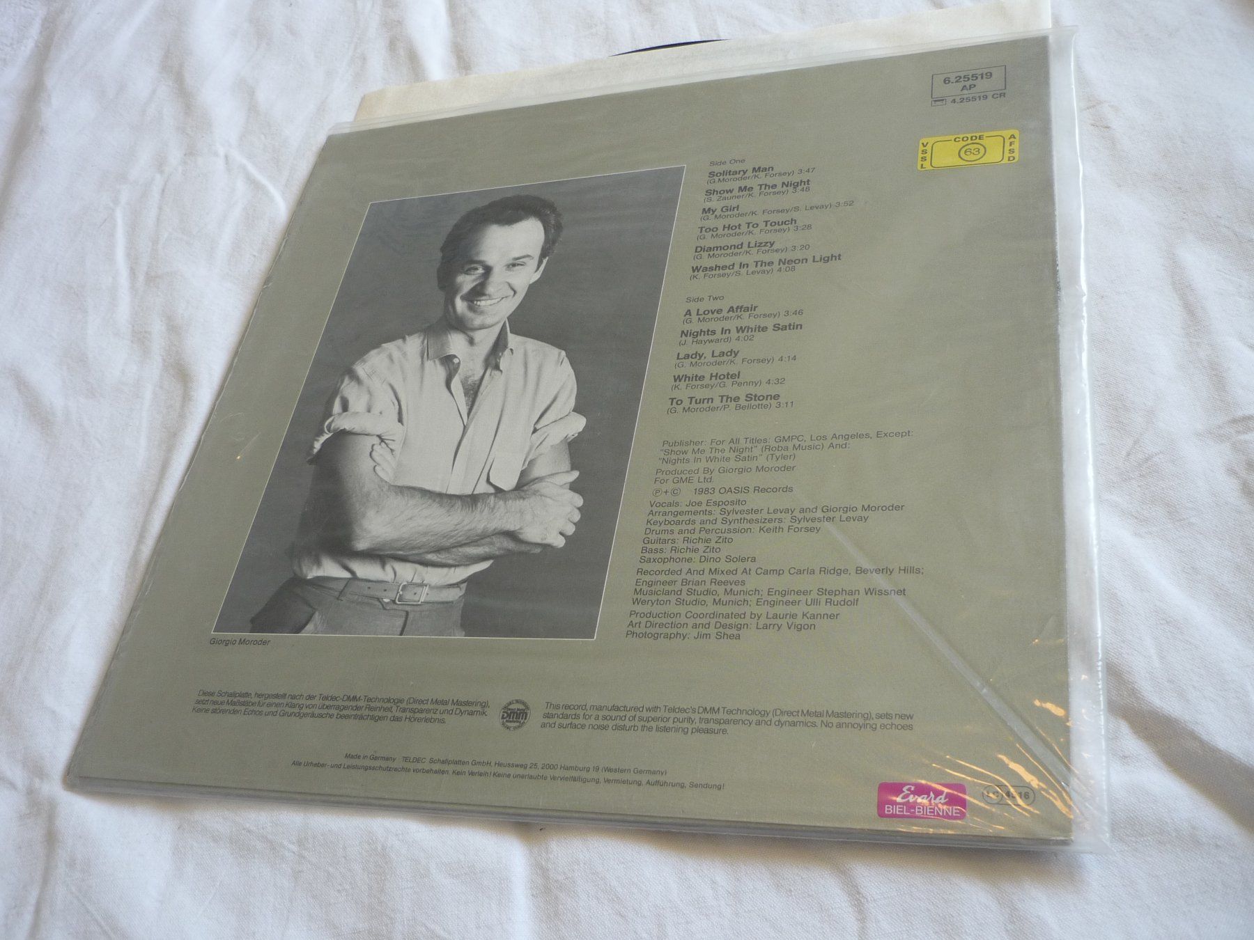 Dischi in vinile: Rare Vinyl 70s 80s Pop - Giorgio Moroder & Joe Esposito – Usato da Beringen venduto da Flatretriever 2