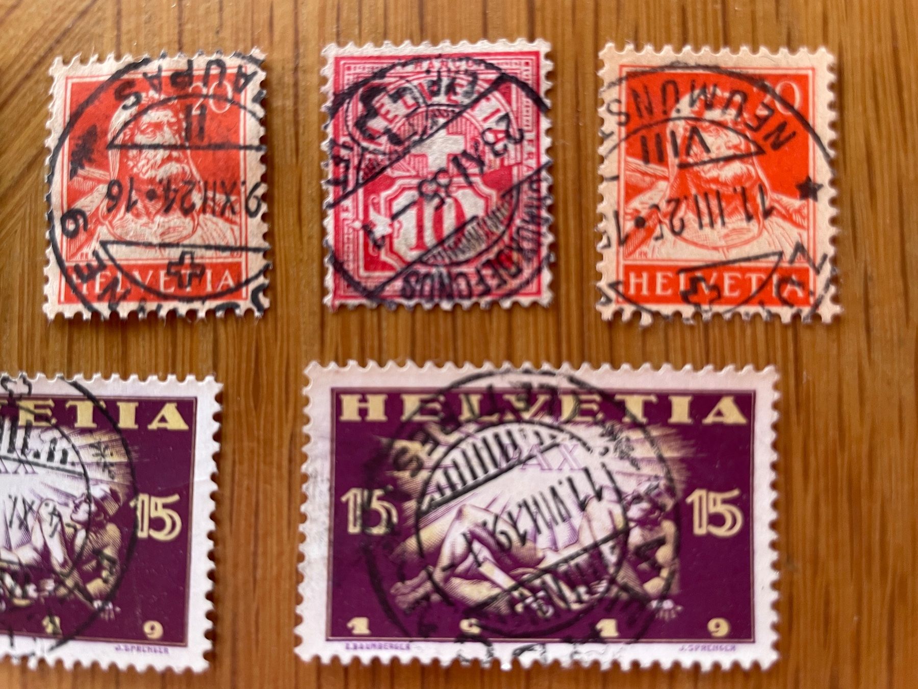 Alle Briefmarken: Oblitérations inversées – Gebraucht aus Sonceboz-Sombeval von Comment2 3