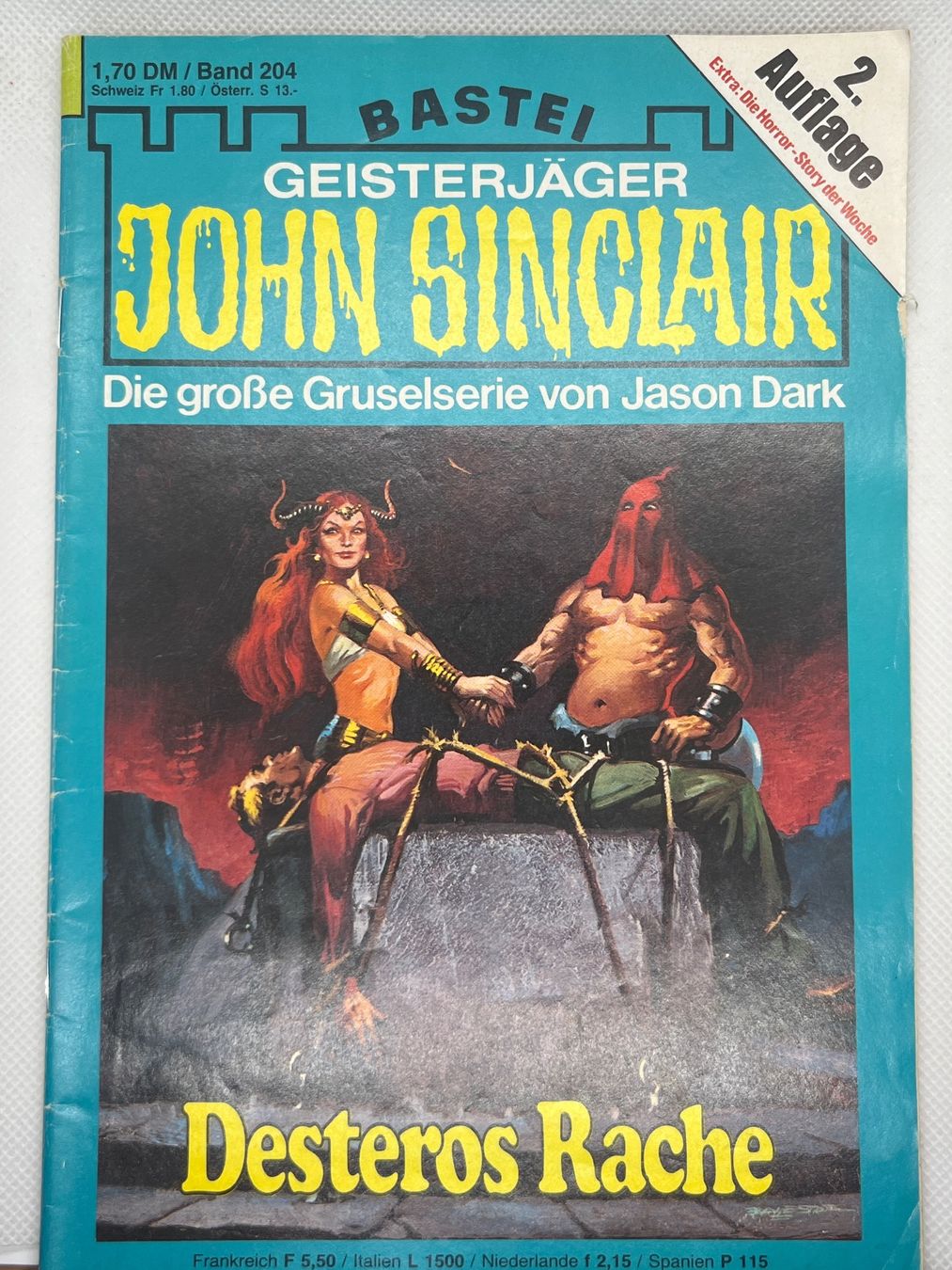 Bücher: John Sinclair Band 204 Desteros Rache 2. Auflage – Gebraucht aus Hinterkappelen von Kim1992