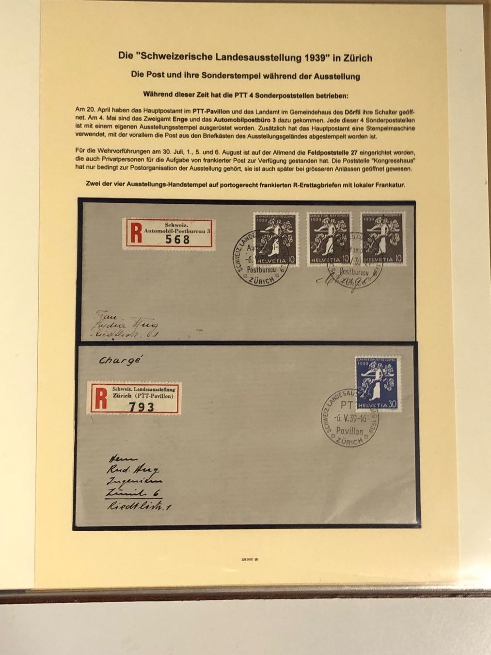 Tutti i francobolli: Ausstellungs-Sammlung PRÄMIERT, Blatt 4 – Usato da Lufingen venduto da Rac0