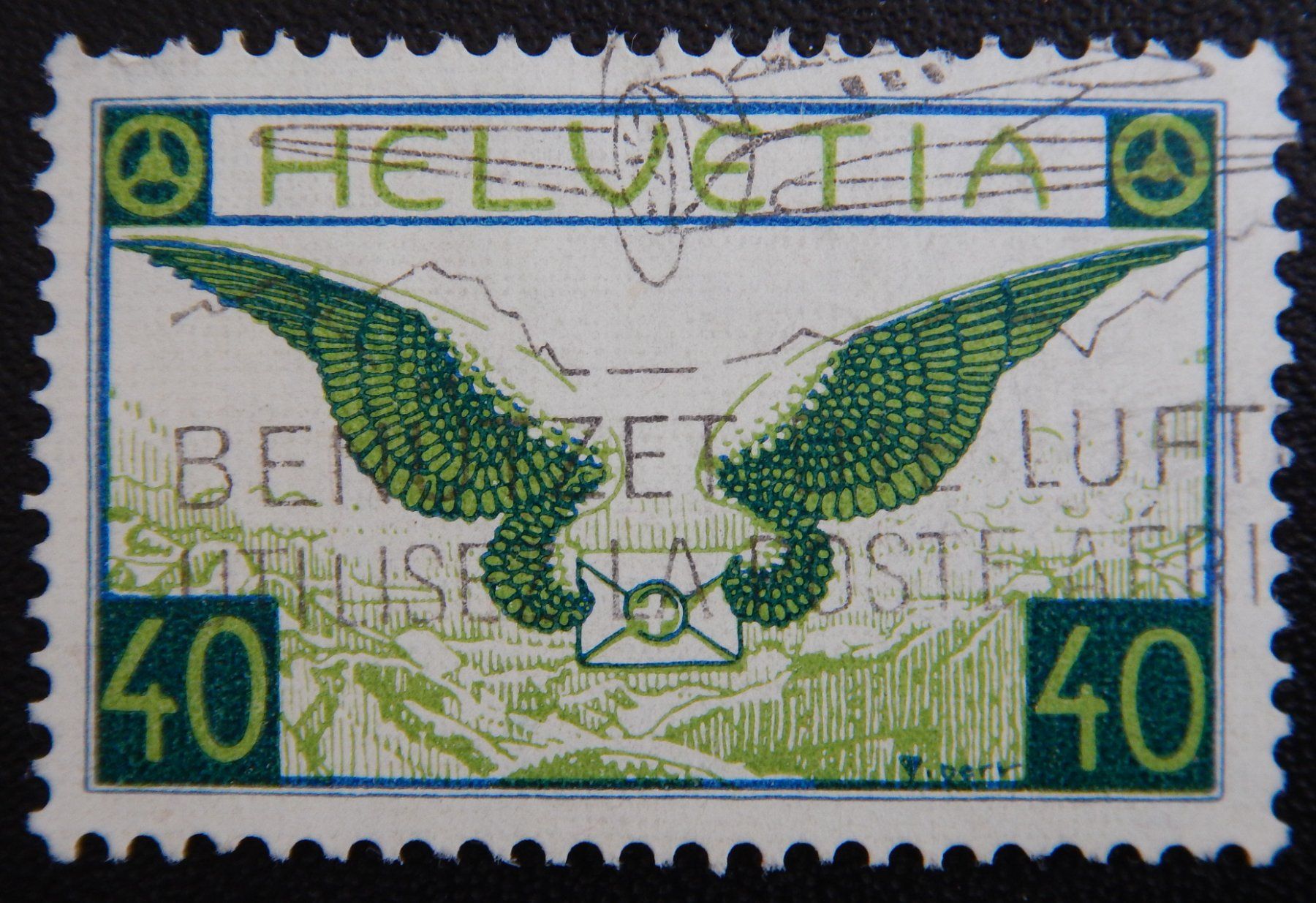 Alle Briefmarken: Schweiz Kat. F15z gest. 1933 Kat. 110 Fr. – Gebraucht aus Zürich von Muehlekauf