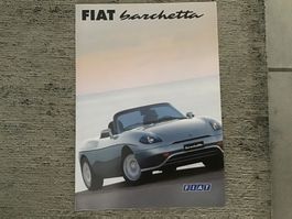 Fiat Barchetta Faltprospekt 8 Seiten, März 1996