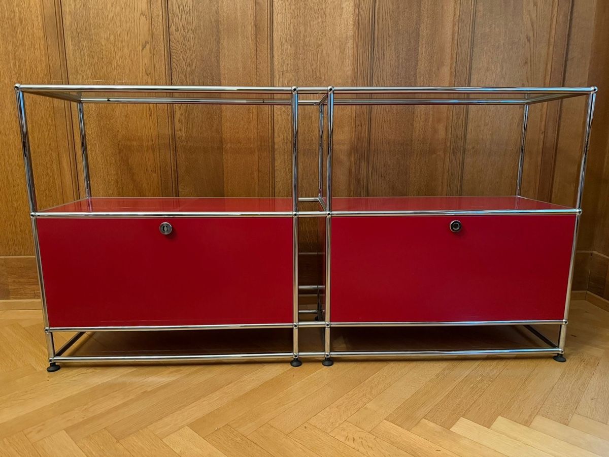 Cassettiere: USM Sideboard Rot mit Klapptüren – Usato da Zürich venduto da may_zbp7 1