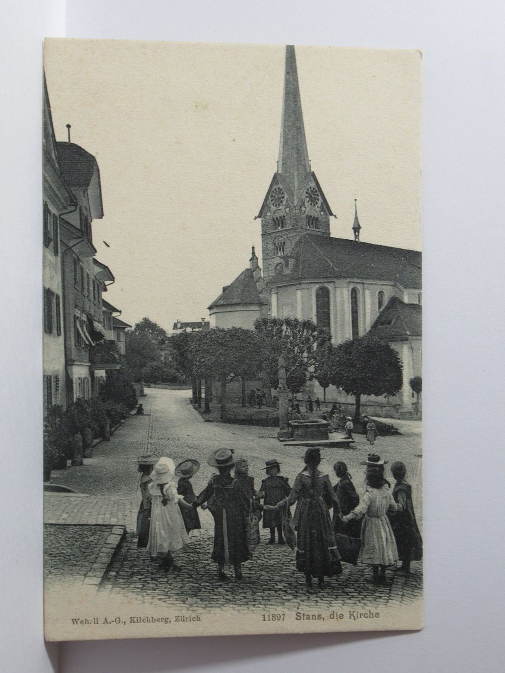 Ansichtskarten: Stans , die Kirche – Neu (gemäss Beschreibung) aus Grenchen von Bluemchen1900