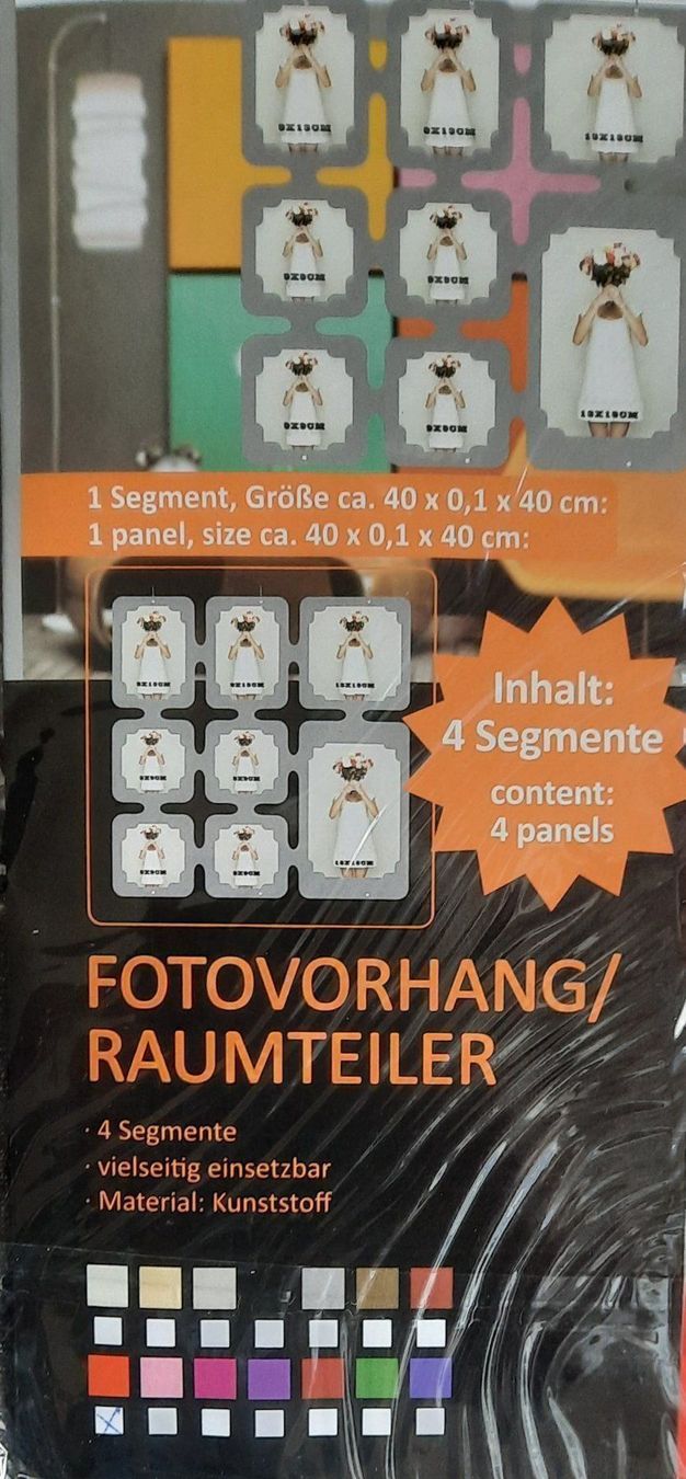 Cornici: Fotovorhang Raumteiler Rot – Nuovo e nell'imballaggio originale da Seuzach venduto da VT-Collections2 2