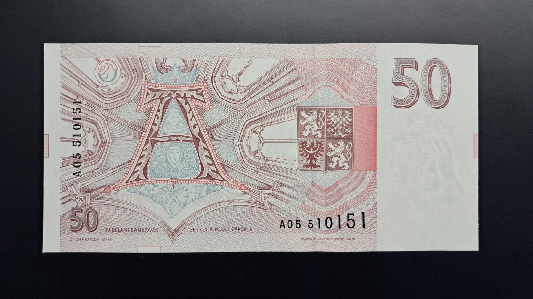 Banconote: Czech Republik 50 Korun 1993 Unc – Nuovo e nell'imballaggio originale da Lufingen venduto da E-Auktion 1