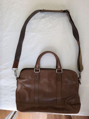 Leather hand bag "Picard" 