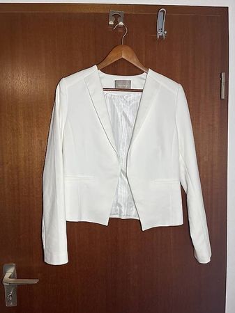 Weiße offene Blazer - Jacke  Gr. 40 nie getragen