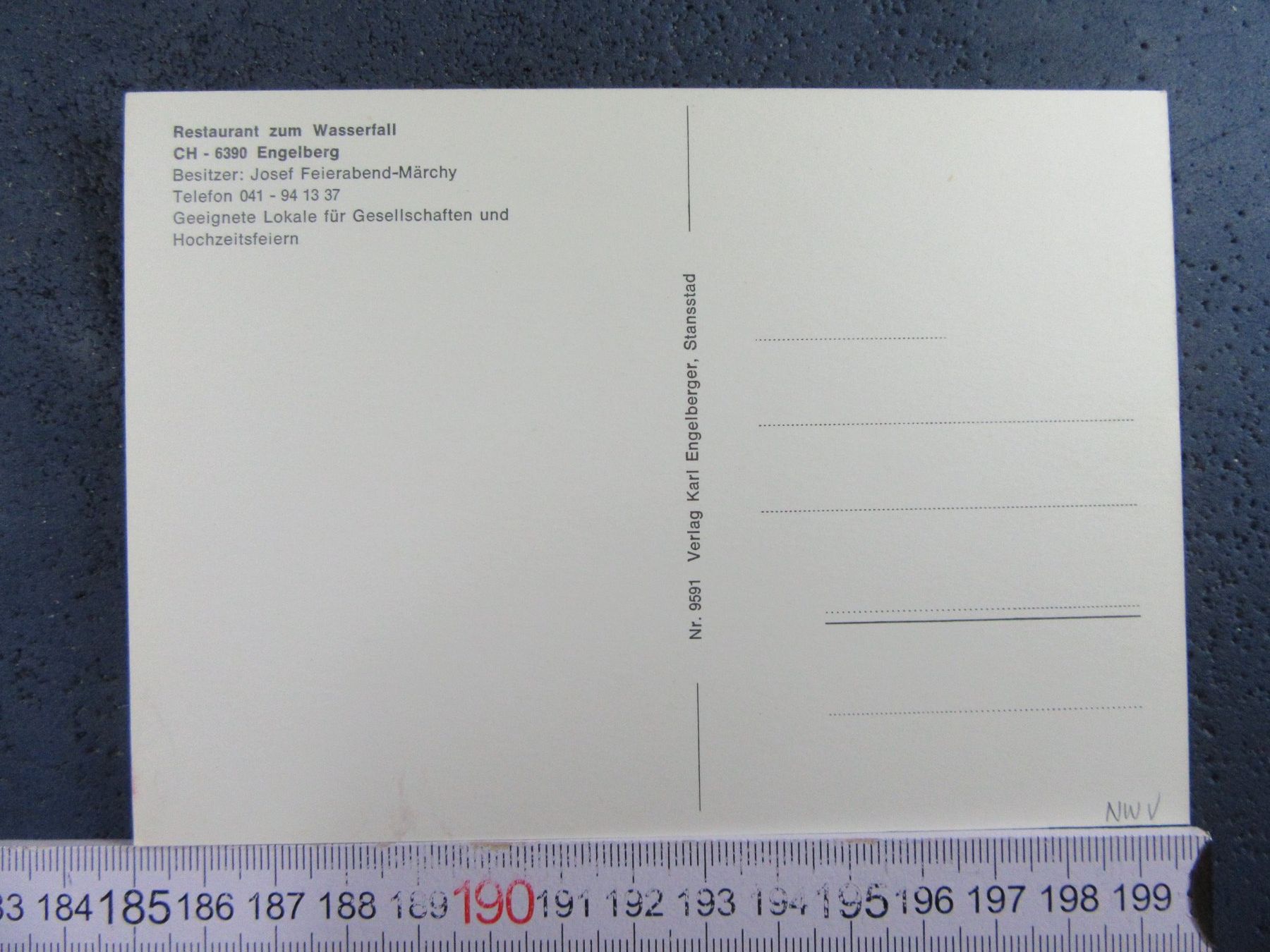 Cartes postales: ENGELBERG RESTAURANT WASSERFALL AK ONW – D'occasion à Ettingen par Hausi4711 1