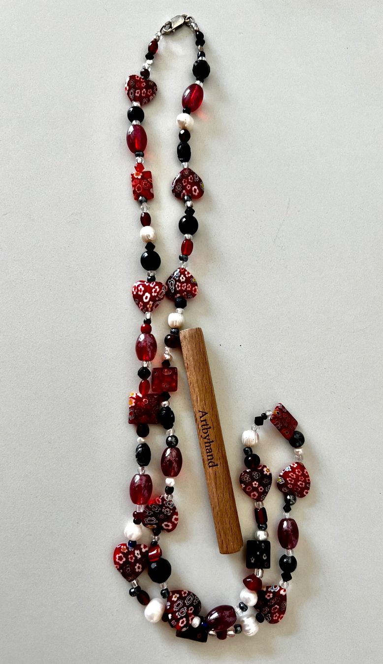 Ketten: Murano Millefiori Longkette – echte Perlen & Silber 925 – Gebraucht aus Ruswil von artbyhand 7