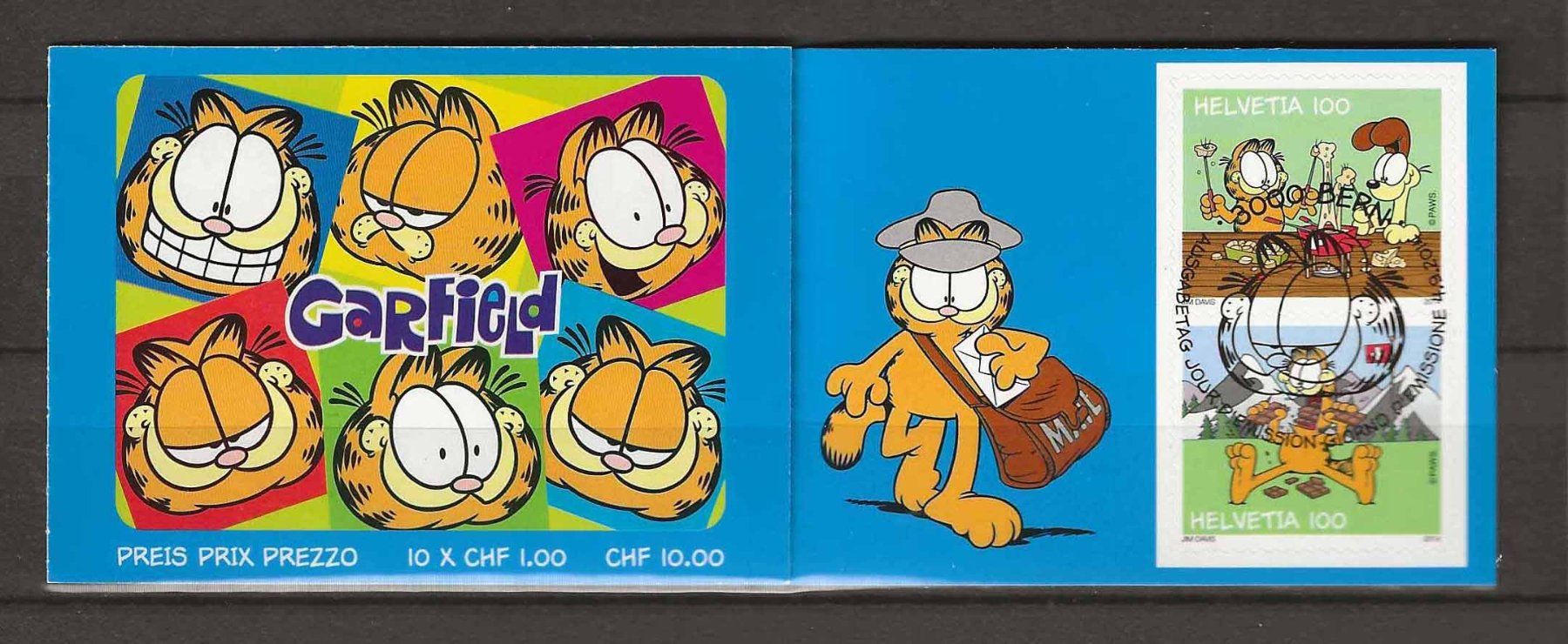Tutti i francobolli: CHC134 - Carnet 134 Garfield 1er jour – Usato da Trélex venduto da Phil_Albert