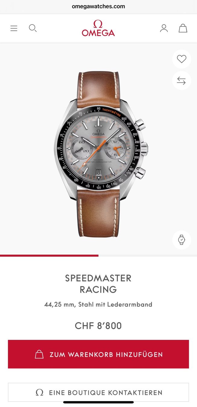 Omega Uhren: OMEGA Speedmaster Racing Fullset mit Garantie – Gebraucht aus Birsfelden von Mynos 5