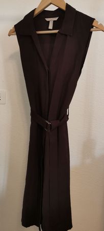 Elegantes ärmelloses Kleid, Burgunder, Gr. 42