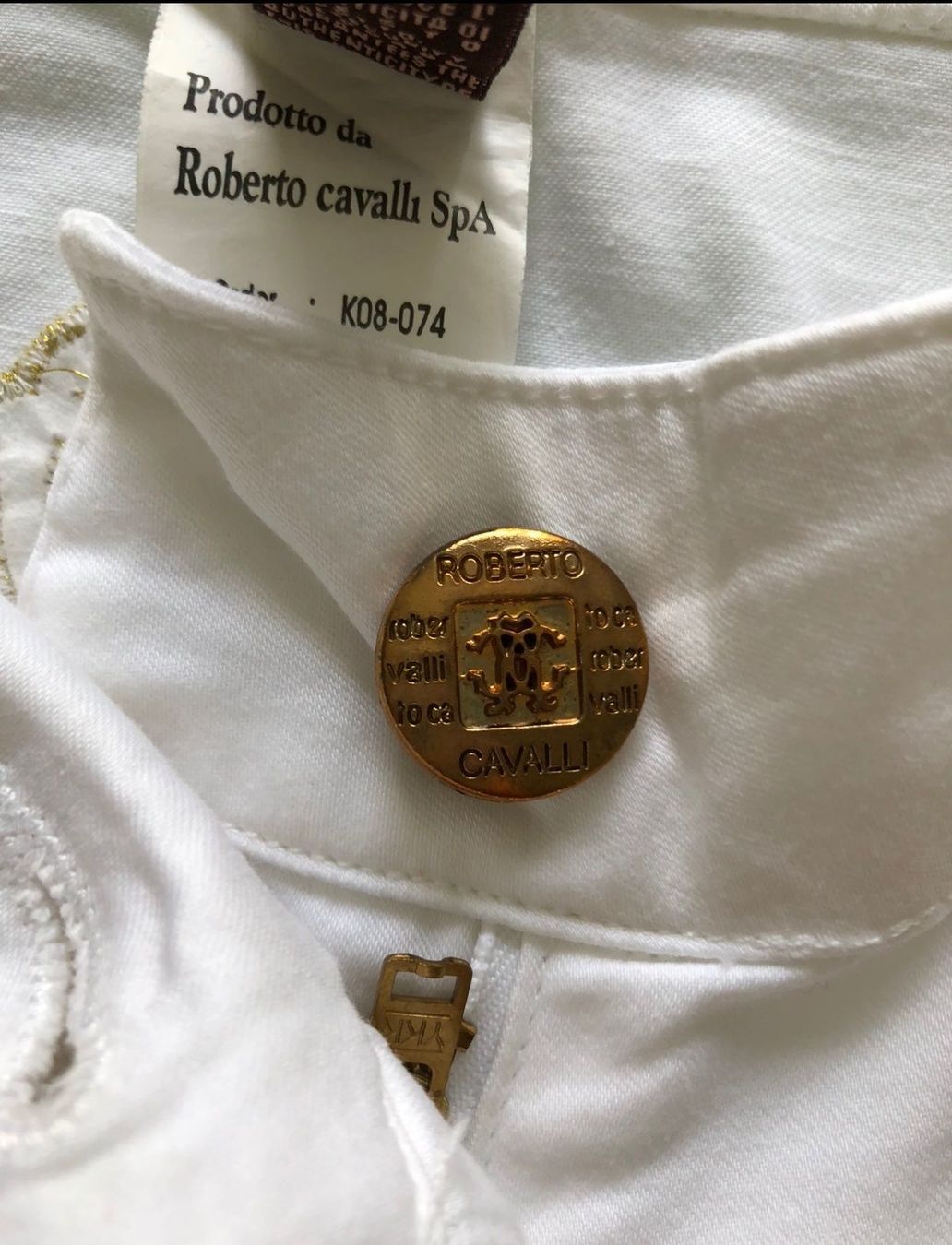 Roberto Cavalli Hosen: HOSE Roberto Cavalli Weiss Capri-hose – Neu (gemäss Beschreibung) aus Adliswil von Jessik0 4