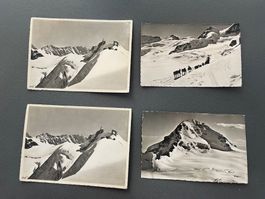 4 Ansichtskarten Jungfrau-Joch