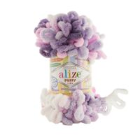 5x Laine à crocheter avec les mains Alize Puffy 6305 Color