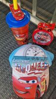 Hot Wheels Hut & Trinkflasche & Wecker