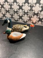 Porcelain duck decoy figurine